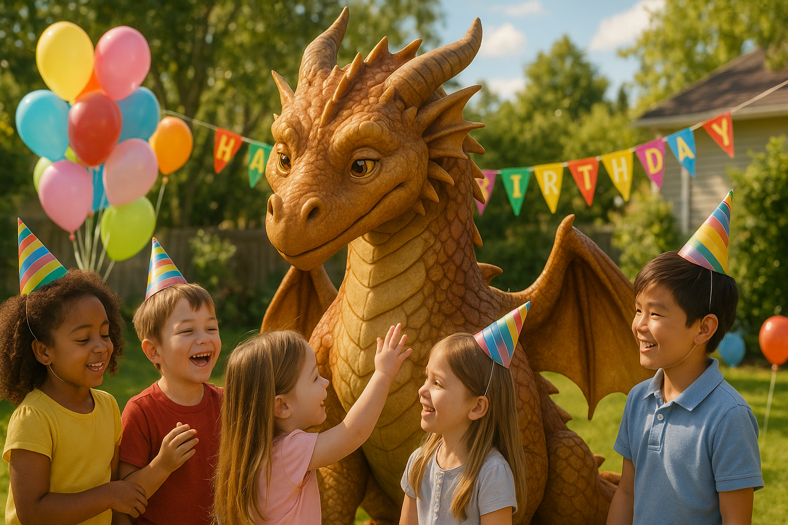 Drache bei Kindergeburtstag