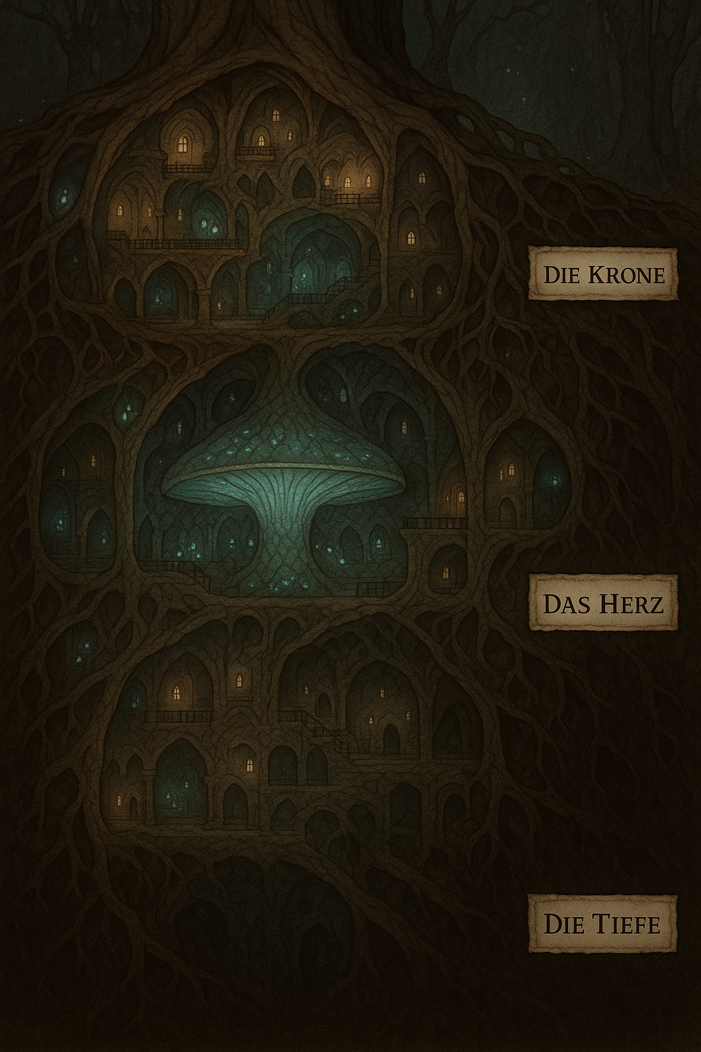 Karte der drei Ebenen